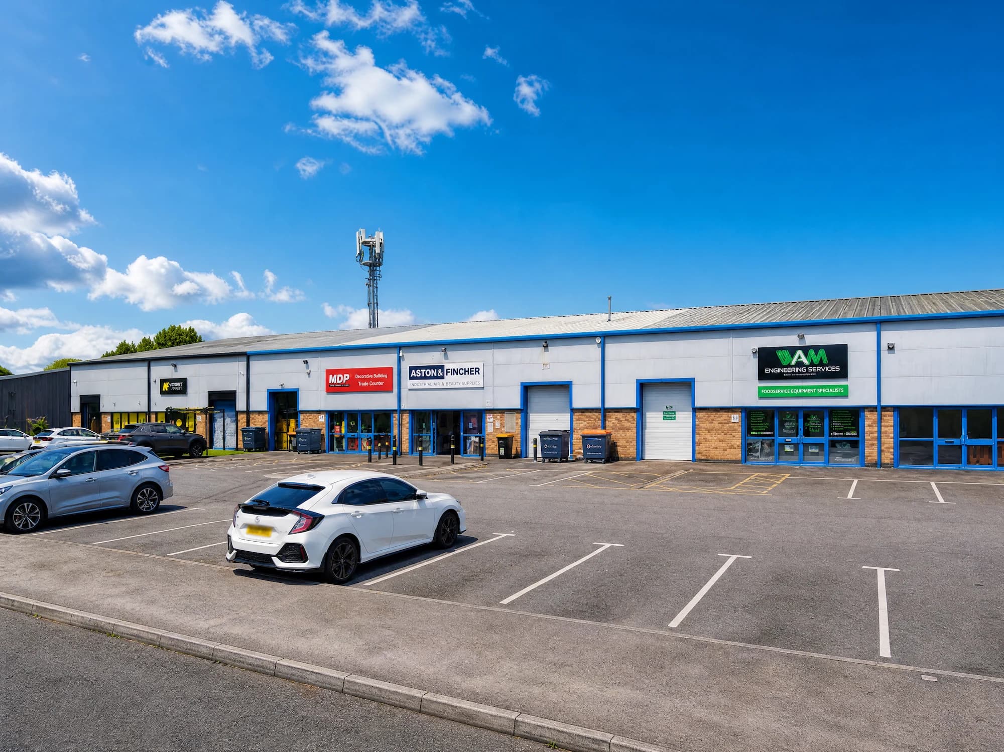 Tower Court Business Park aerial view